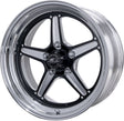 Billet Specialties Street Lite Wheel 15" x 8", Black - BSBRS23580L6545 BSBRS23580L6545