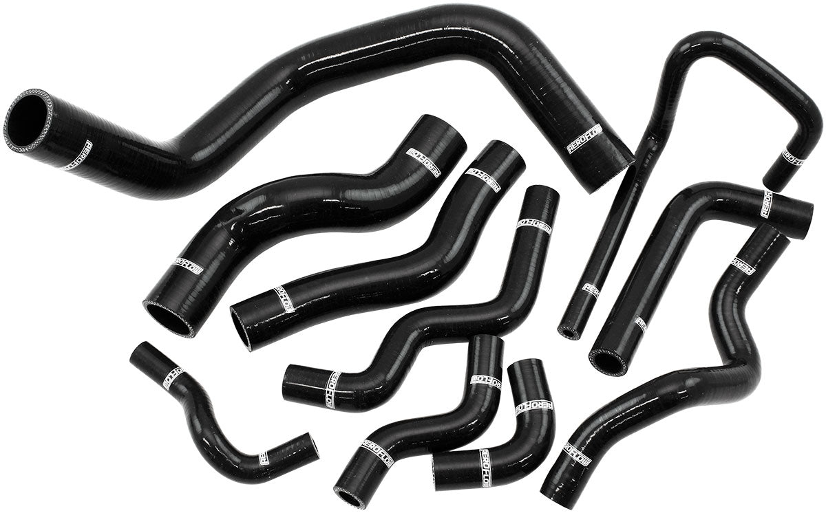 Aeroflow Silicone Heater & Radiator Hose Kits, Black Suit Nissan 180SX S13, S14 & S15 with SR20 (AF9270-0045) AF9270-0045