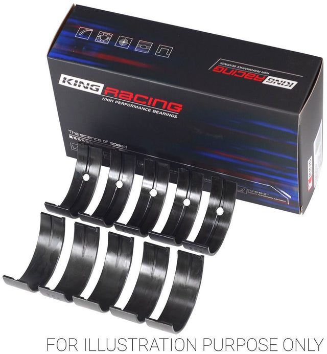 King XP Series Main Bearing Set, .25mm (.010") Suit Nissan SR20DE, SR20DET DOHC, Not GTiR (KBMB5243XP0.25) KBMB5243XP0.25