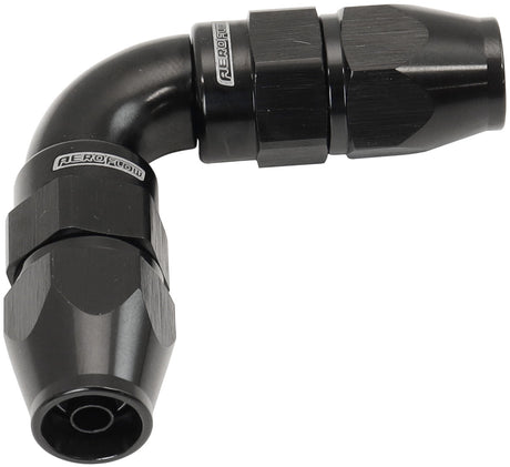 Aeroflow 590 Series PTFE 90° Dual Hose Ends -4AN Black Finish. Suits 200 & 250 Series Hose (AF593-04-04DBLK) AF593-04-04DBLK