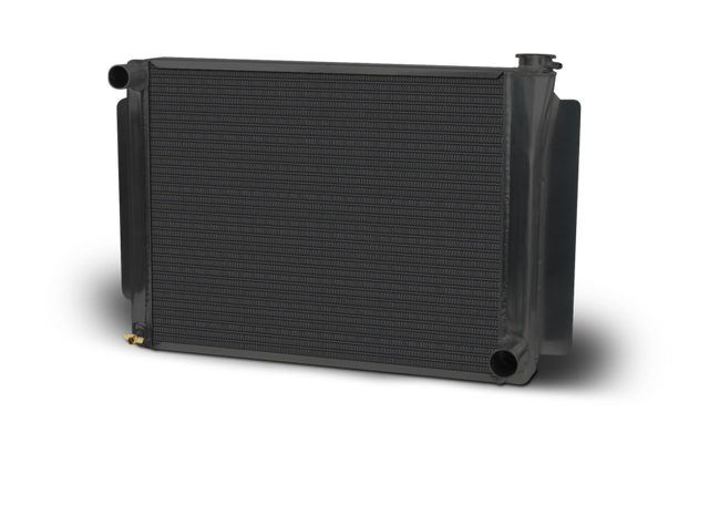 AFCO Aluminum Black Radiator Drag/Performance 26 Inch Single Pass Chevy - 80103NPB 80103NPB