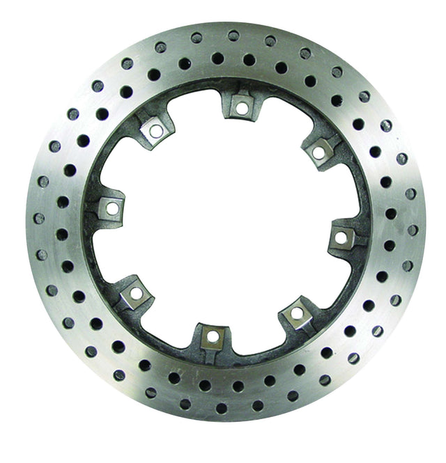 AFCO Cast Iron Brake Rotor Drilled Straight 32 Vane 1.25 Inches Thick 11 3/4 Inches Diameter 8 Bolt - 9850-6120 9850-6120