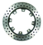 AFCO Cast Iron Brake Rotor Drilled Straight 32 Vane 1.25 Inches Thick 11 3/4 Inches Diameter 8 Bolt - 9850-6120 9850-6120