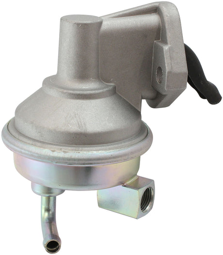 Aeroflow Small Block Chev Mechanical Fuel Pump No Vapor Return, Zinc Plate Silver Finish (AF49-1300) AF49-1300