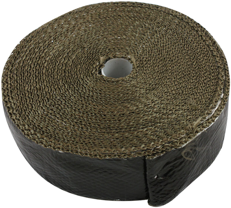 Aeroflow Black Aluminised Coated Exhaust Insulation Wrap 2" Wide, 50ft Length (AF91-3017) AF91-3017