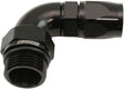 Aeroflow 90° ORB Male Swivel PTFE (Teflon®) Hose End -6 ORB to -8AN - AF583-08-06DBLK AF583-08-06DBLK