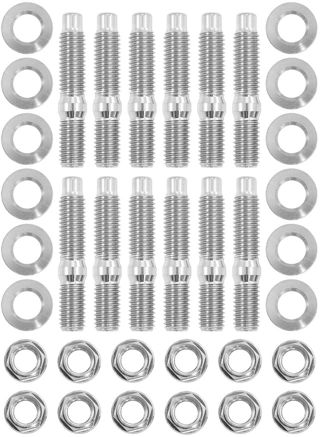Aeroflow Ttianium 6 Point Hex Header Stud Kit - AF3699-2001 AF3699-2001