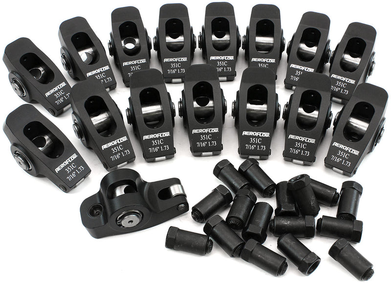 Aeroflow Ford Cleveland Aluminium Roller Rocker Set 7/16" Stud Mount, 1.73 Ratio, Set of 16 (AF95-1128) AF95-1128