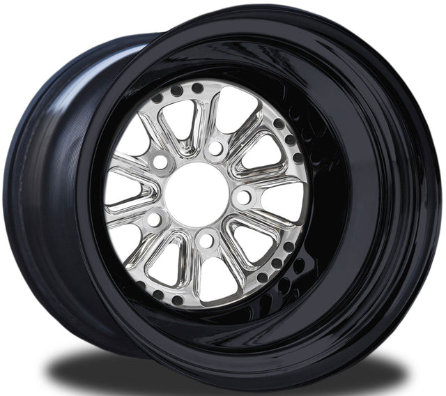 RC Comp Hammer-S 15" x 8" Wheel, Black with Eclipse Finish - RCCSA55CB-02EP RCCSA55CB-02EP