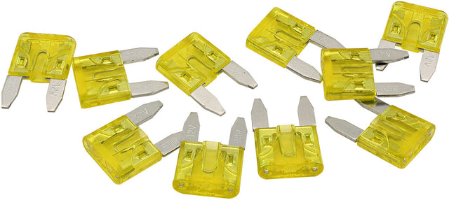 Aeroflow 20 AMP Mini Blade Fuses – 10 Pack - AF49-4020 AF49-4020