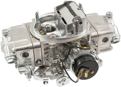 Aeroflow 750cfm 4-Barrel Double Pumper Carburettor with Mechanical Secondaries Square bore 4150 Flange, Electric Choke, Silver Finish (AF5112-1750)