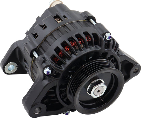 Aeroflow 130 AMP High Output Direct Fit Alternator - Black Finish Suit Nissan SR2AF4271-1500 AF4271-1500
