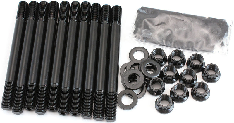 Aeroflow Nissan SR20 2 Bolt Main Stud Kit 12 Point Nuts and 8740 Grade Material (AF37-2235) AF37-2235