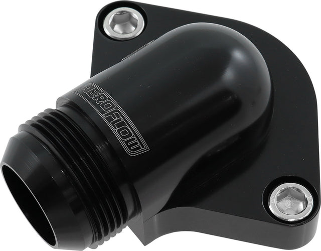 Aeroflow Billet Low Profile -20AN Thermostat Housing - Black - AF64-2334BLK AF64-2334BLK