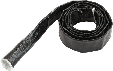 Aeroflow Aluminised Black Heat Sleeve - 1/4" to 1/2" I.D. and 3ft (1m) Length Withstands 500°F Direct Heat (AF91-5000BLK) AF91-5000BLK