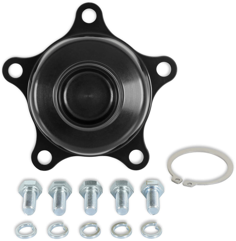 Halibrand Five Bolt Adapter - Black Suit Indy Roadster & Sprint Wheel with Spinner (HOHB010-032)