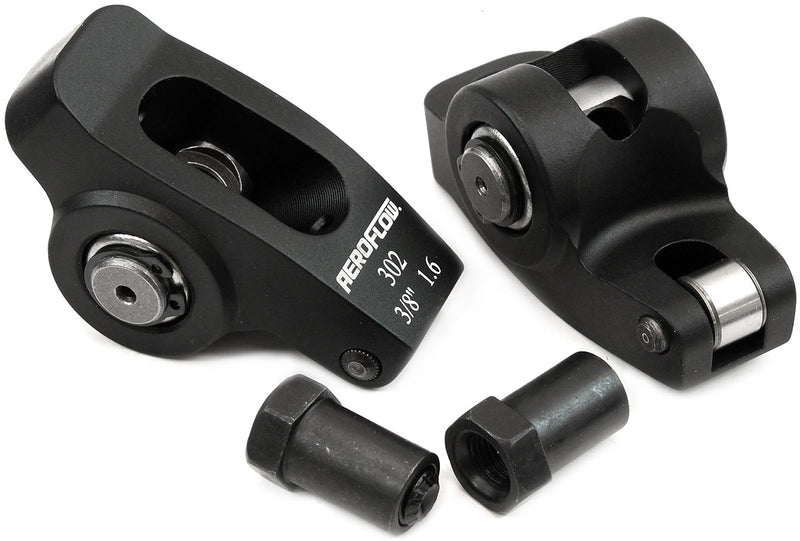 Aeroflow Small Block Ford Windsor 289-351 Aluminium Roller Rocker Set 3/8" Stud Mount, 1.6 Ratio, Set of 2 (AF95-1120-2) AF95-1120-2