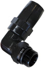 Aeroflow ORB Taper Swivel 90? Hose End -10AN to -12ORB - AF849-10-12BLK AF849-10-12BLK