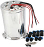 Aeroflow Triple EFI Fuel Pump Round Surge Tank - Polished - AF77-4056 AF77-4056