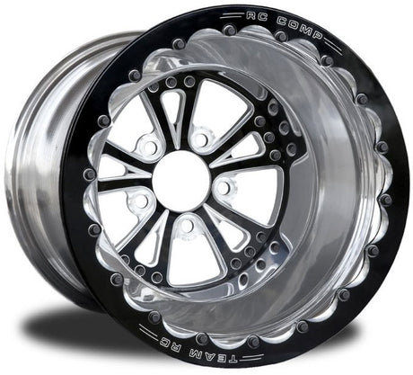 RC Comp Torx 15" x 8" Rear Wheel, Black with Eclipse Finish - RCCSA50X1P1E-01E RCCSA50X1P1E-01E