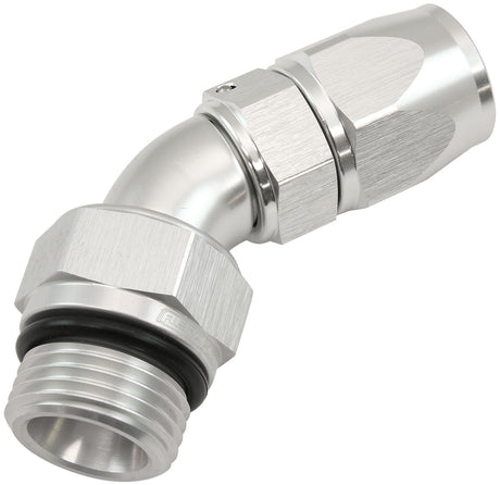 Aeroflow ORB Taper Swivel 45° Hose End -8 ORB to -6AN - AF582-06-08DS AF582-06-08DS