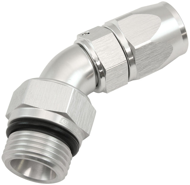Aeroflow ORB Taper Swivel 45° Hose End -8 ORB to -6AN - AF582-06-08DS AF582-06-08DS