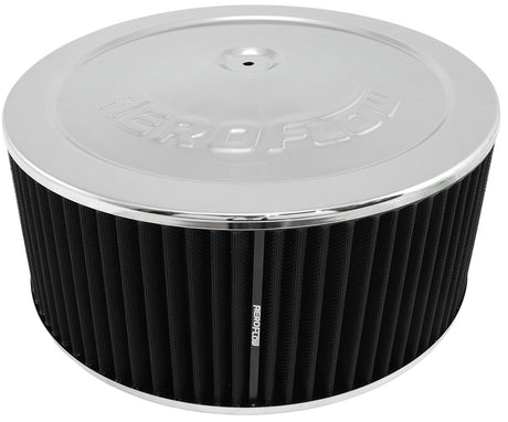 Aeroflow 14" x 6" Steel Top Air Filter Assembly, Chrome - AF2851-1310 AF2851-1310