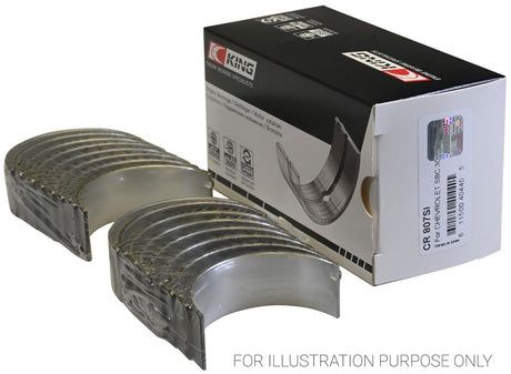 King SI Series Conrod Bearing Set, STD Suit SB Chev L/J 262-350-400 & LS Series (KBCR807SI) KBCR807SI