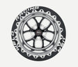 WELD RT-S S76 15 x 8.33" Wheel, Polished with Black Center, Single Beadlock for M/T - WE76MB508A55F WE76MB508A55F
