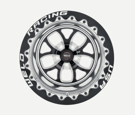 WELD RT-S S76 15 x 8.33" Wheel, Polished with Black Center, Single Beadlock for M/T - WE76MB508A55F WE76MB508A55F