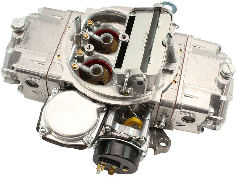 Aeroflow 670cfm 4-Barrel Street Carburettor with Vacuum Secondaries Square bore 4150 Flange, Electric Choke, Silver Finish (AF5111-1670)
