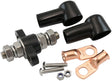 Aeroflow Single Black Electrical Terminal Bulkhead -M10 Stud - AF49-4062BLK AF49-4062BLK