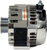 Mechman Billet S Series 240 Amp Racing Alternator, Chrome Finish 6-Groove Pulley. Suit GM LS 1996-06 (MMB8206240C)