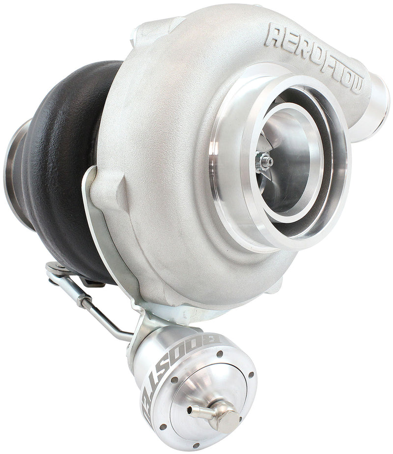 Aeroflow BOOSTED B5855 .92 Turbocharger 770HP, Natural Cast Finish Internal Wastegate, V-Band Inlet & Exhaust Flanges (AF8005-3045)