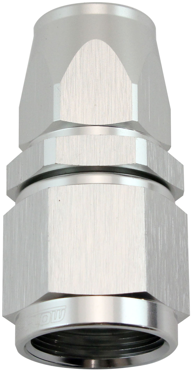 Aeroflow 200 Series Teflon Style One Piece Straight Stepped Hose End -8AN to -6 Hose Silver Finish. Suits 200 & 250 Series Hose (AF201-06-08DS) AF201-06-08DS