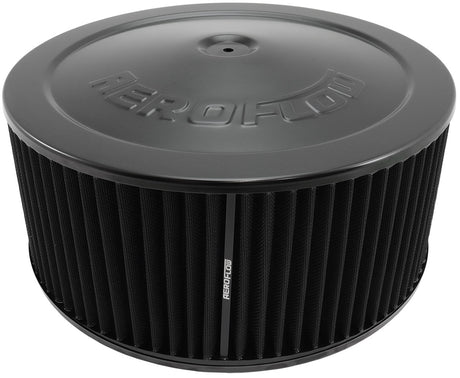 Aeroflow 14" x 6" Steel Top Air Filter Assembly, Black - AF2251-1310 AF2251-1310