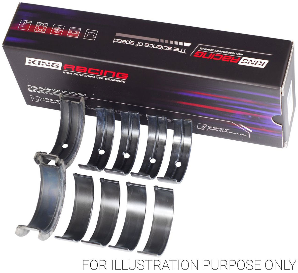 King XP Series Main Bearing Set, STD - KBMB5777XP KBMB5777XP