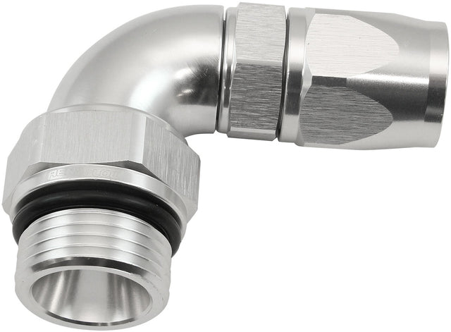 Aeroflow 90° ORB Male Swivel PTFE (Teflon®) Hose End -6 ORB to -8AN - AF583-08-06DS AF583-08-06DS