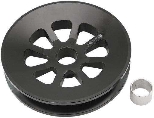 Aeroflow Oversized Alternator Pulley - Ford & Chev OEM 3" Diameter, Black Finish (AF4080-0000BLK) AF4080-0000BLK