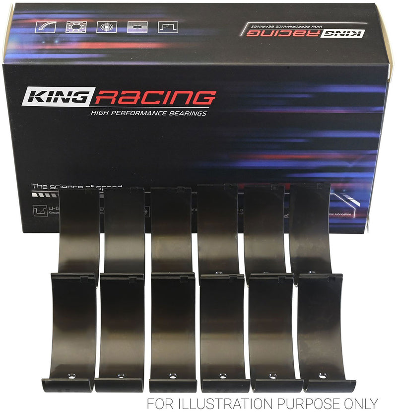 King XP Series Conrod Bearing Set, .001" Suit Ford 6 Cyl 200, 250, 3.2L, 3.3L, 4.0L & Barra (KBCR618XP 001) KBCR618XP 001