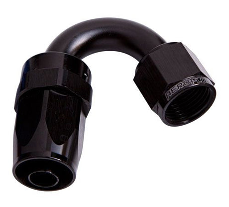 Aeroflow 100 Series Taper 150° Swivel Hose End -16AN (AF105-16BLK)