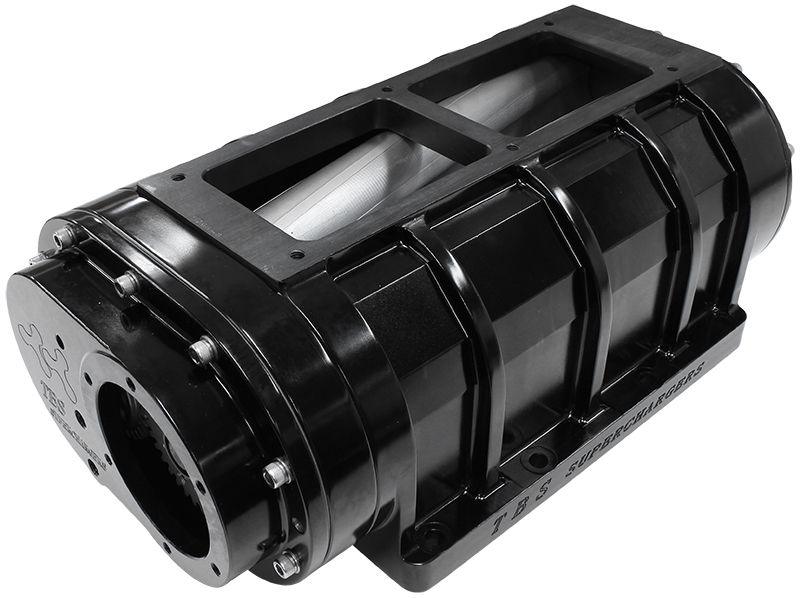 TBS 6-71 Billet Blower with High Helix Rotors, Black Finish (B2019-BLK)