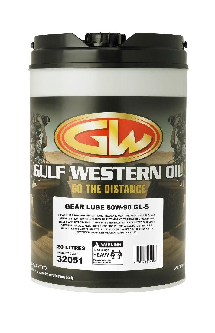 Gulf Western Gear Lube 80W-90 Gearbox/Diff Oil 32051