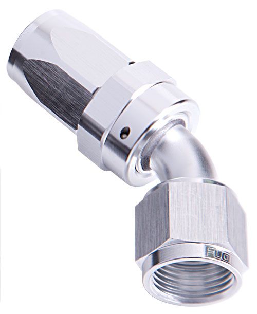 Aeroflow 100 Series Taper 45° Swivel Hose End -8AN (AF102-08S)