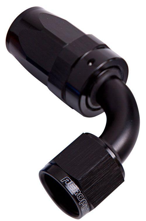 Aeroflow 100 Series Taper 90° Swivel Hose End -8AN (AF103-08BLK) AF103-08BLK