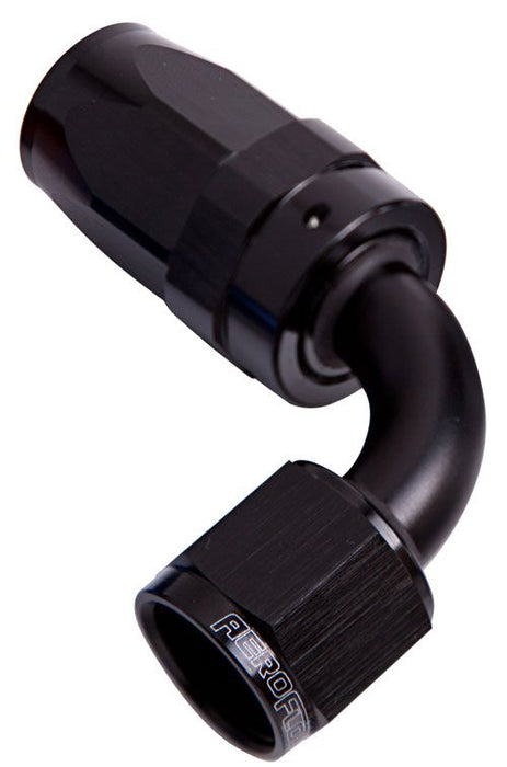 Aeroflow 100 Series Taper 90° Swivel Hose End -12AN (AF103-12BLK)