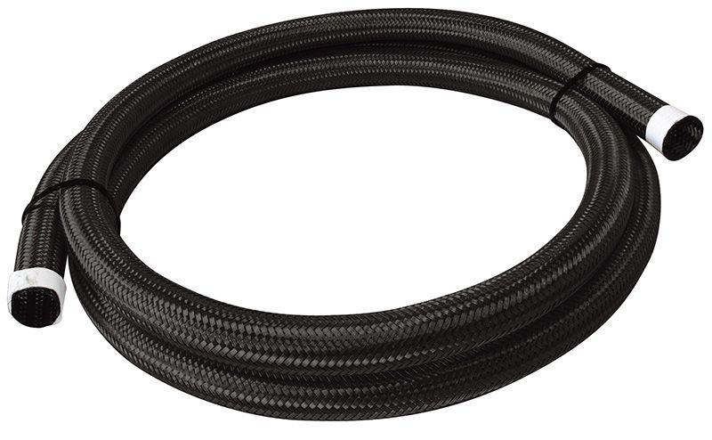Aeroflow 111 Series Black Stainless Steel Braided Cover 9/16" (14mm) I.D (AF111-014-6MBLK)