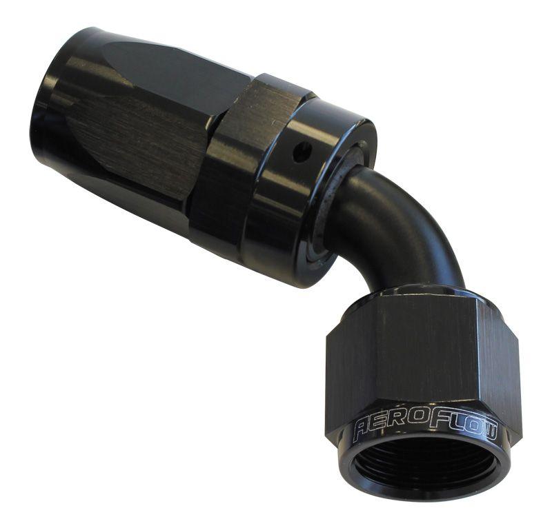 Aeroflow 100 Series Taper 60° Swivel Hose End -4AN (AF118-04BLK) AF118-04BLK