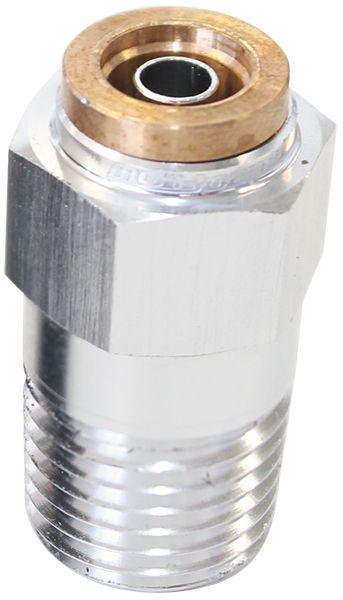 Aeroflow 120 Series Straight 1/8" NPT to 3/16" Push to Connect Fitting (AF121-02S)