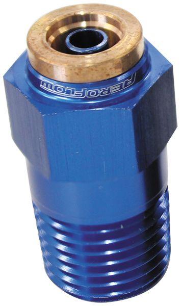 Aeroflow 120 Series Straight 1/4" NPT to 1/4" Push to Connect Fitting (AF121-04) AF121-04